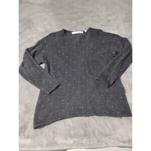 80s,90s vintage Chaus Woman Black And Gold Polka Dots 1x